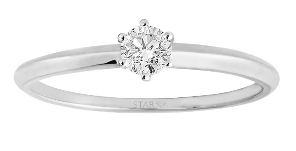 Stardiamant Ring Weissgold 585