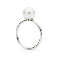 Trollbeads Weißer Perlen Ring