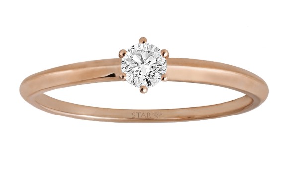 Stardiamant Ring Roségold 585