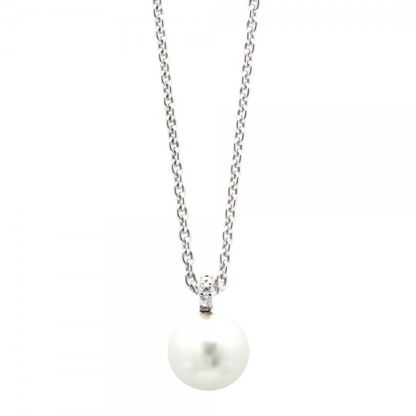Xenox Halskette mit weißer Perle medium