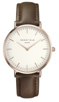 Rosefield The Bowery Kollektion Uhr Lederarmband Weiß - Braun - Rosègold