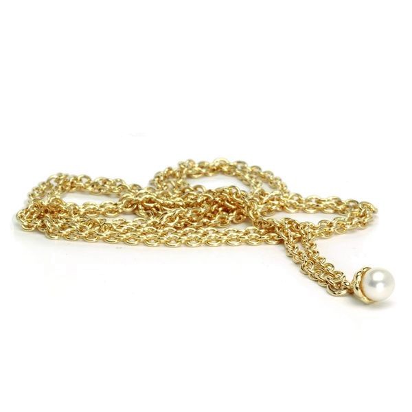 Trollbeads Fantasy Halskette mit Perle Gold