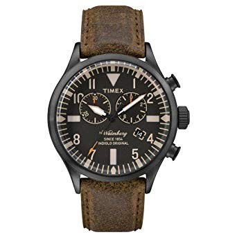 Timex Herren-Armbanduhr Chronograph Quarz Leder
