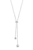 Xenox Halskette mit Kugelanhänger Silber
