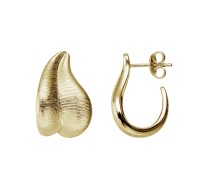 Xenox Silber Leaf Collection - Earrings silver gold plated 