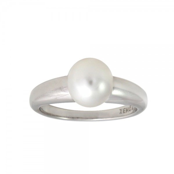 Xenox Ring mit weißer Perle
