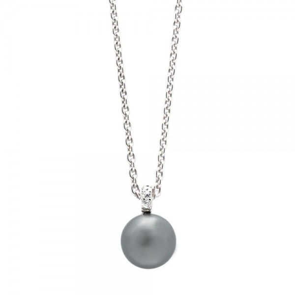 Xenox Halskette mit schwarzer Perle klein